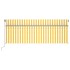 Toldo automático retráctil con persiana amarillo blanco 4x3