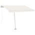 Toldo de pie automático crema 300x250