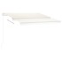 Toldo de pie automático crema 300x250