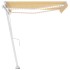 Toldo automático LED sensor de viento amarillo blanco