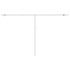 Toldo de pie retráctil manual amarillo y blanco 450x300