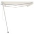 Toldo de pie retráctil manual crema 500x350