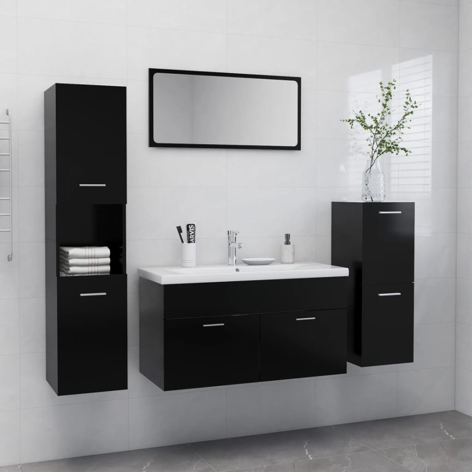 Conjunto de muebles de baño aglomerado