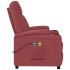 Sillón de masaje eléctrico cuero sintético rojo