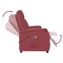 Sillón de masaje eléctrico cuero sintético rojo