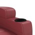 Sillón de masaje eléctrico cuero sintético rojo