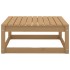 Muebles de jardín 9 piezas marrón miel madera maciza de