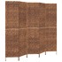 Biombo de 5 paneles jacinto de agua marrón 205x180