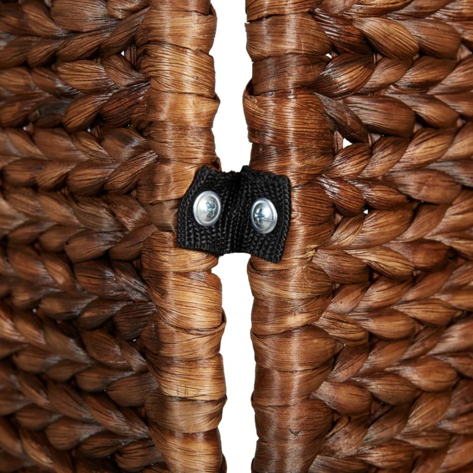 Biombo de 5 paneles jacinto de agua marrón 205x180