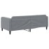 Sofá cama sin colchón tela gris claro 90x200