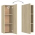 Set de muebles salón TV 4 pzas madera ingeniería roble