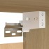 Set de muebles salón TV 4 pzas madera ingeniería roble