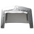 Carpa de almacenamiento acero gris 370x370