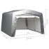 Carpa de almacenamiento acero gris 370x370
