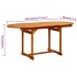 Juego de comedor de jardín 5 piezas madera maciza de