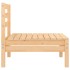 Juego de muebles de jardín 8 piezas madera maciza de