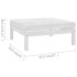 Juego de muebles de jardín 6 piezas madera maciza pino