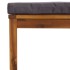 Muebles de jardín 3 pzas cojines madera maciza de