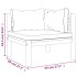 Muebles de jardín 3 pzas cojines madera maciza de