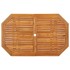 Juego de comedor de jardín 5 piezas madera maciza de