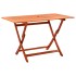 Set de comedor de jardín plegable 7 pzas madera
