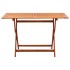 Set de comedor de jardín plegable 7 pzas madera