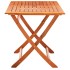 Set de comedor de jardín plegable 7 pzas madera