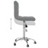 Silla de comedor giratoria tela gris