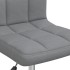 Silla de comedor giratoria tela gris