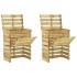 Compostadores de láminas 2 uds madera de pino 80x50x100