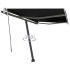 Toldo de pie retráctil manual gris antracita 350x250