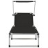 Tumbona plegable con techo aluminio y textileno