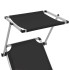 Tumbona plegable con techo aluminio y textileno