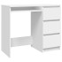 Escritorio de madera contrachapada blanco 90x45x76