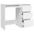 Escritorio de madera contrachapada blanco 90x45x76