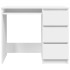 Escritorio de madera contrachapada blanco 90x45x76