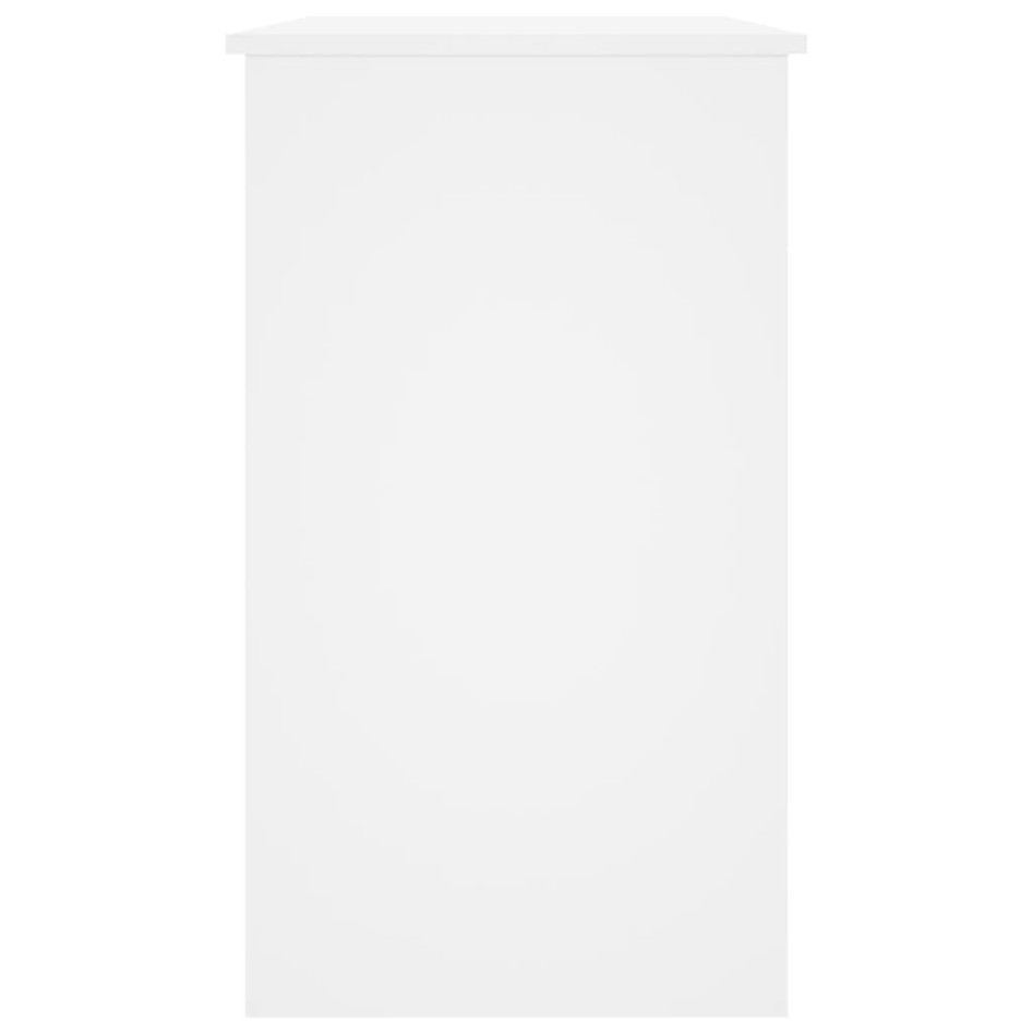 Escritorio de madera contrachapada blanco 90x45x76