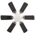 Ventilador de techo adornado con lámpara 82 cm marrón