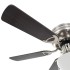 Ventilador de techo adornado con lámpara 82 cm marrón
