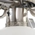 Ventilador de techo adornado con lámpara 82 cm marrón