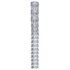 Valla de jardín de acero galvanizado plateado 50x1,6