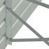Arriate de jardín de acero galvanizado gris 400x80x77