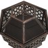 Brasero con atizador acero 62x54x56