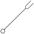 Brasero con atizador acero 62x54x56
