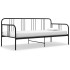 Estructura de sofá cama sin colchón metal negro 90x200