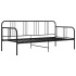 Estructura de sofá cama sin colchón metal negro 90x200