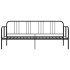Estructura de sofá cama sin colchón metal negro 90x200