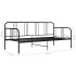 Estructura de sofá cama sin colchón metal negro 90x200