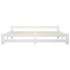 Estructura de cama sin colchón madera maciza de pino 200x200