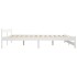 Estructura de cama sin colchón madera maciza de pino 200x200